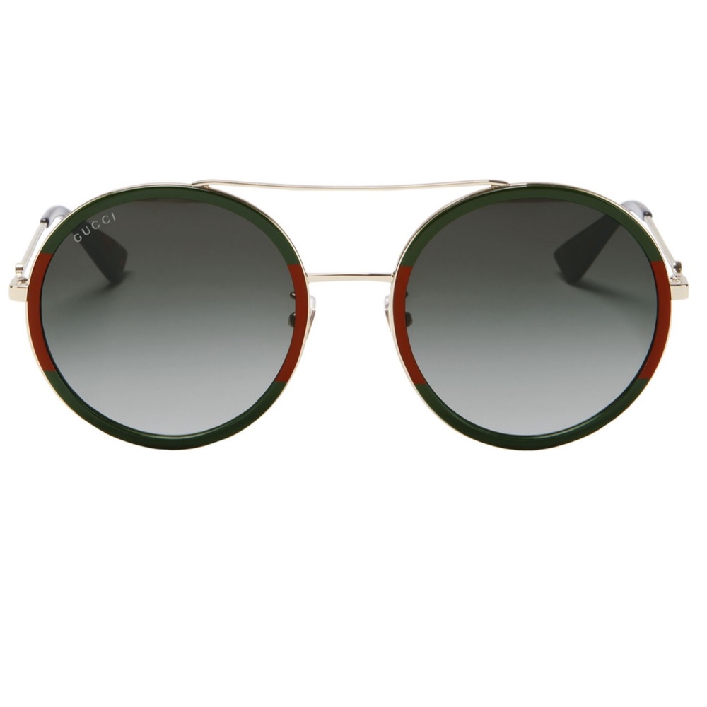 Gucci Colorblock Round Sunglasses